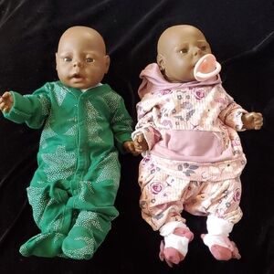 Vintage Set of Two Baby Dolls/Anatomically Correct